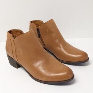Lucky Brand Barlina Ankle Boots, Latte Leather, Women's 8